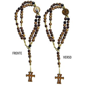 Pulseira Terço dos Homens Madeira