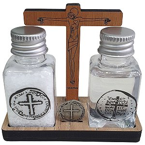 Kit Água, Sal e Medalha das Duas Cruzes