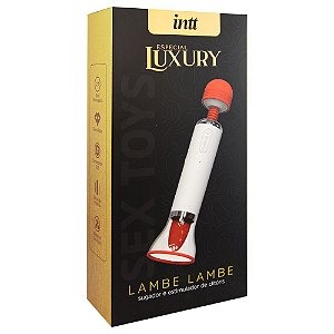 Vibrador Lambe Lambe Linha Luxuria Vermelho - Intt