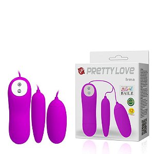 Vibrador Capsula Dupla com 12 Modos de Vibração – Pretty Love Irma
