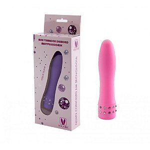 Vibrador Diamond Multivelocidade, Detalhes de Pedras em sua Base - VIPMIX