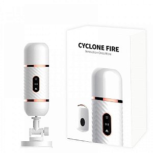 Cyclone Fire Masturbador Recarregável  7 com Movimentos Vai e Vem e Função de Aquecimento