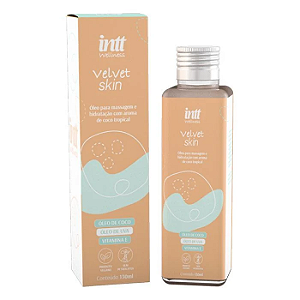 Velvet Skin Óleo para Massagem  Corporal de Coco Tropical 130ml Intt Wellness