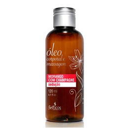 Óleo Corporal para Massagem Sedução - Feitiços Aromáticos - 120 ml | Aroma: Morango com Champagne