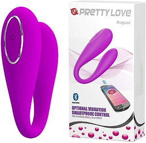 Vibrador de casal August - Conexão via bluetooth - Pretty Love