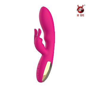 Vibrador com estimulo de ponto G e clitóris com 10 modos de vibração -