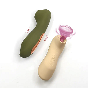 Tapping Vibrator - Vibrador com 7 modos de sucção e 7 modos de vibração.
