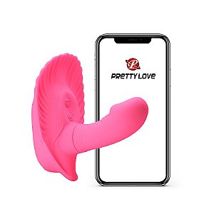 Vibrador Fancy Clamshell - Pretty Love - Conexão via bluetooth