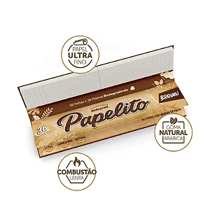 Seda Papelito Brown Com Piteira King Size