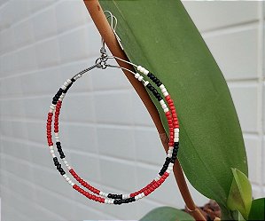 Brinco Miçangas Cobra Coral