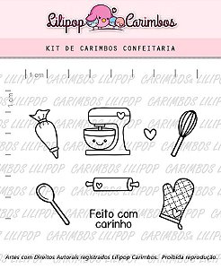 Kit de Carimbos - Confeitaria - LILIPOP CARIMBOS