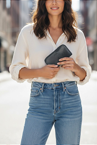 Carteira de Couro Maya