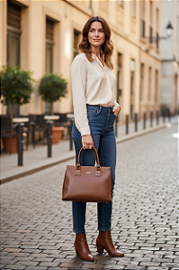 Bolsa Simone de Couro