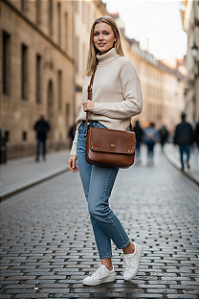 Bolsa Betina de Couro