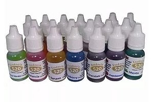 Kit 50 Essência Liquida 520 para canetas Ce eletrônicos