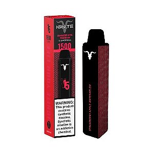IGNITE V15 - STRAWBERRY APPLE WATERMELON POD DESCARTÁVEL 1500 PUFFS