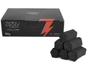 CARVÃO ZIGGY 500g - CARVÃO DE FIBRA DE COCO HEXAGONAL