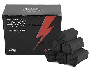 CARVÃO ZIGGY 250g - CARVÃO DE FIBRA DE COCO HEXAGONAL