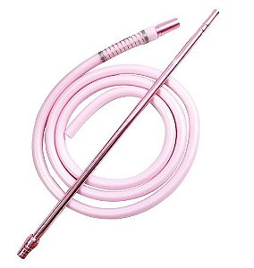 KIT PITEIRA DE ALUMÍNIO ANUBIS SLIM C/ REFIL ANTICHAMAS ROSE.