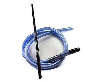 KIT PITEIRA DE ALUMÍNIO ANUBIS SLIM C/ REFIL ANTICHAMAS AZUL E PRETO.