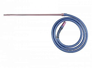 KIT PITEIRA DE ALUMÍNIO ANUBIS SLIM C/ REFIL ANTICHAMAS AZUL CLARO COM ROSE