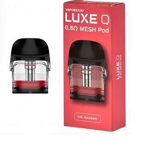 Vaporesso - Cartucho de Reposição - Luxe Q - 0.8 ohm Mesh (Caixa com 2 Unidades)