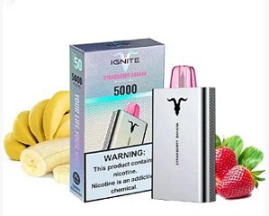 IGNITE V50 - STRAWBERRY BANANA  POD DESCARTÁVEL 5000 PUFFS