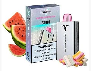 IGNITE V50 - WATERMELON BUBBLE GUM  POD DESCARTÁVEL 5000 PUFFS