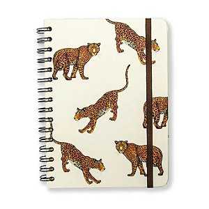 Caderno Espiral Oncas Pautado A5 Off White - Cicero