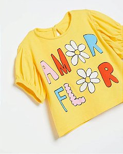 Blusa Silk Amor Flor - Fabula