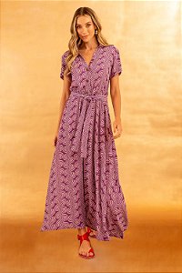 VESTIDO LYONAH CECIL PLUM - TOTEM