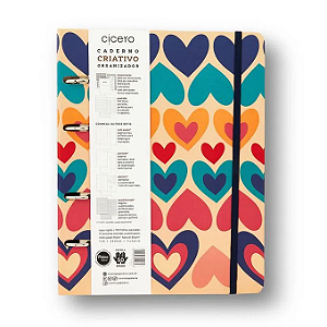 CADERNO CRIATIVO ARGOLADO ORGANIZADOR BRISA PAUTADO 17X24 ROMANCE - CÍCERO