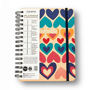 PLANNER PERMANENTE WIRE-O BRISA SEMANAL NOTAS A5 ROMANCE - CÍCERO