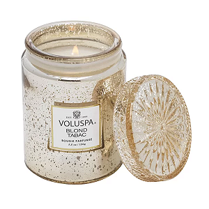 MINI VELA POTE VIDRO 50H BLOND TABAC - VOLUSPA