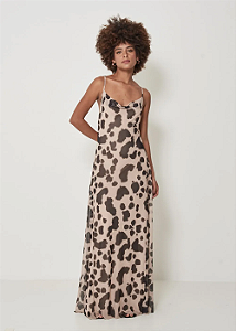 VESTIDO TULE ESTAMPA LEOPARD SKIN - MOB