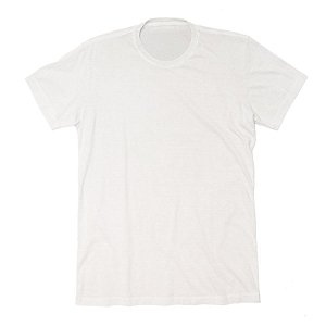 Camiseta Gola C Algodão Sustentável - Branca - Greenco