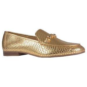 Loafer Couro Ouro V21