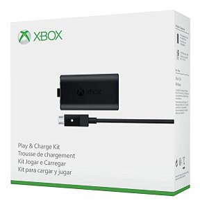 Kit Play And Charge Bateria E Cabo Para Controle Xbox One Original