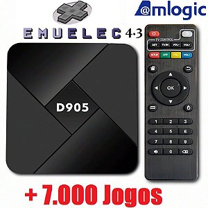 Gamebox D905 Amlogic S905 Emuelec 4.3 7 Mil Jogos 32GB