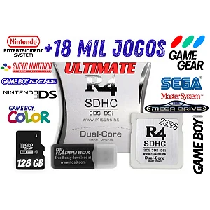 Cartao Cartucho R4 Dual Core 2025 Ultimate Edition 128gb ds 2ds 3ds