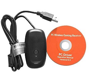 Adaptador Receptor Wireless USb P/ Controle Xbox 360 PC