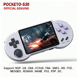 Video Game Portátil Retro PocketGo S30 64gb Tela 3.5