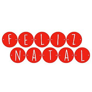 Recorte Botões Alfabéticos - FELIZ NATAL