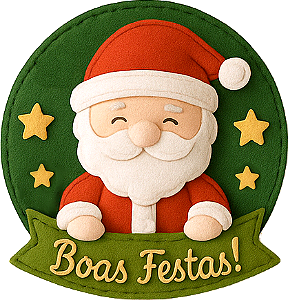 KIT Recortes para Guirlanda em Feltro - Boas Festas!
