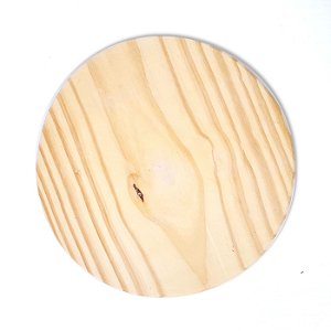Disco em Pinus para Enfeite de Porta (Tamanho M - 25cm)