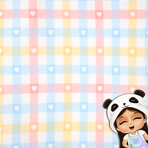 Feltro Estampado - Xadrez Páscoa Candy Color Quadriculado Cute 2024