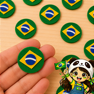 Recorte Bandeira Brasil Círculo - COPA 2026