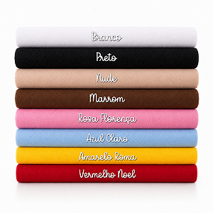 KIT PROMOCIONAL Feltro Liso Santa Fé - Cores Básicas