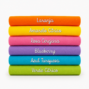 KIT PROMOCIONAL Feltro Liso Santa Fé - Arco Íris