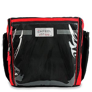 Bag Bolsa Mochila Motoboy Isopor 20 Marmitex Preto/Vermelho